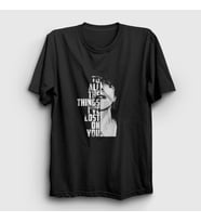 Presmono Unisex Siyah Lost On You Lp Laura Pergolizzi T-Shirt 304503tt