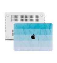 McStorey Macbook Air ile Uyumlu Kılıf M1 HardCase A1932 A2179 A2337 Paint02 (Turkuaz)