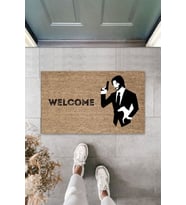 Dormot Modern Dijital Baskı - Kahverengi John Wick - Kapı Önü Paspası (Bej)