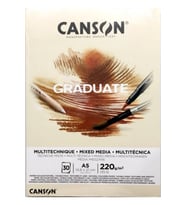 Canson Çizim Bloğu Graduate Mıx Medıa Natural 30 Yaprak A5 220 Gram