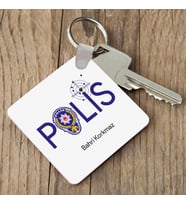Kişiye Özel Polislere Özel Mesleki Anahtarlık