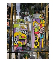 GLT 200 101 Pop Art Renkli 2'li Dekoratif Küp