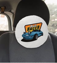 BK Gift Street Racer Tasarımlı Yuvarlak Araç Koltuk Yastığı-1