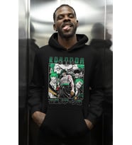 Tasarım Roronoa Zoro Baskılı Unisex Oversize One Piece Anime Karakter Hoodie