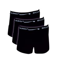 Boxerland Likralı Erkek Boxer Ekonomik Paket 3'lü (Siyah)
