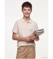 LCW Kids Bej Polo Yaka Erkek Çocuk Pike Tişört