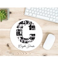 Kişiye Özel Atatürk Resimleri İle Bezenmiş C Harfli İsimli Baskılı Mousepad