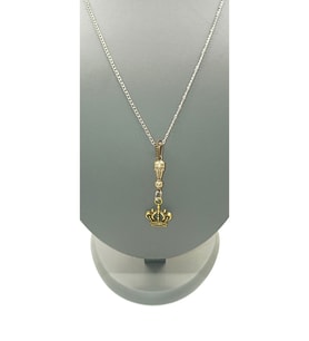 UNİSEX GÜMÜŞ KAPLAMALI ZİNCİR KOLYE