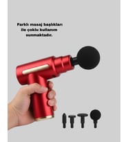 Kas Gevşetici Masaj Tabancası 4 Başlık Ayarlanabilir Hız