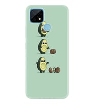 Realme C11 C21 C21Y C25Y C11 2021 Kılıf Desemli Silikon Avokadolar1352