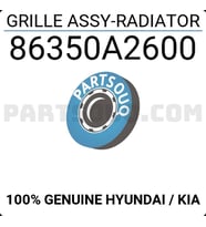Kia Ceed- 2016-2018  Ön Panjur Siyah (Nikelaj Çerçeveli)(Tyg) (Oem No:86350A2600)