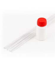 ALÜMİNYUM KAYNAK TELİ 2,4 MM (10 ADET) + ALÜMİNYUM KAYNAK DEKAPANI 50 GR (Gri)
