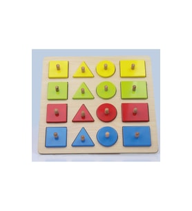 Geometrik Şekiller Puzzle 16 Parça