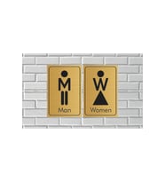 MAN / WOMEN YAZILI GOLD METAL LEVHA