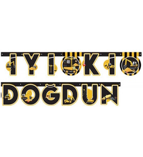 FLAMA İNŞAAT İYİKİ DOĞDUN YAZI PK:1 SET-