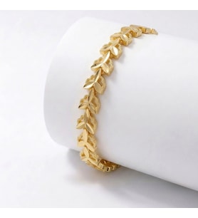 Moncuk Design Laurel 24K Gold Kaplama 8 mm Kadın Bileklik 3351KBV5D5