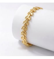 Moncuk Design Laurel 24K Gold Kaplama 8 mm Kadın Bileklik 3351KBV5D5