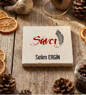 Kişiye Özel Savcı Bardak Altlığı  Hediyesi (Krem)