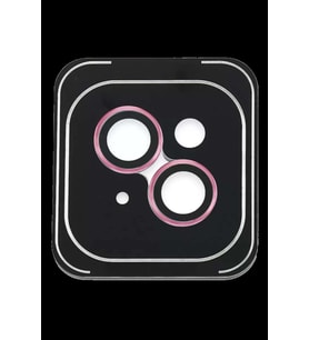iPhone 14 PVD Metal Kamera Lens - Pembe