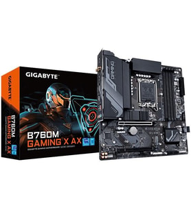 GIGABYTE B760M GAMING X AX WIFI-6E DDR5 HDMI-DP PCIE 4.0 1700P MATX