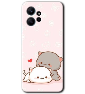 Redmi Note 12 4G Kılıf HD Desen Baskılı Kılıf - Kedi Aşkı