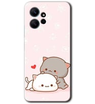 Redmi Note 12 4G Kılıf HD Desen Baskılı Kılıf - Kedi Aşkı