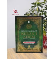 Bilgisayar Hatlı, Renkli, 3 lü Kur'an-ı Kerim Rahle Boy