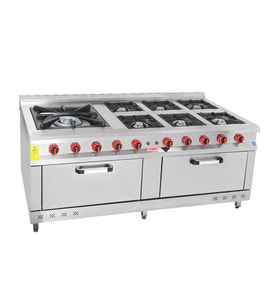 Himaksan 200x100 Cm 7+2 Doğalgazlı 7 Li Fırınlı Ocak-Kuzine