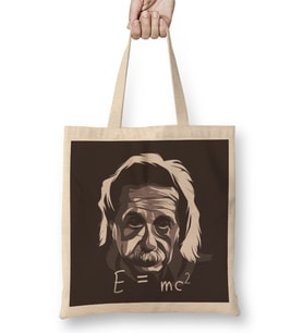 Albert Einstein Bez Çanta Uzun Saplı