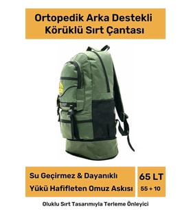 Ortopedik Su Geçirmez Konfor Modeli Fermuarlı Büyük Boy Çok Gözlü Bölmeli Kamp Outdoor Sırt Çantası