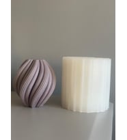 Orta Boy Spiral Model Mum Silikon Kalıp