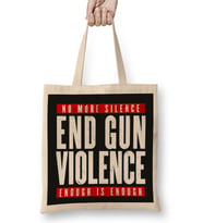End Gun Violence Bez Çanta Uzun Saplı