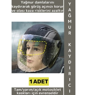 #MotorAksesuar Universal Açık Tam Yarım Motor Kaskı Uyumlu Görüş Açısı Koruyucu Yağmur Kaydırıcı