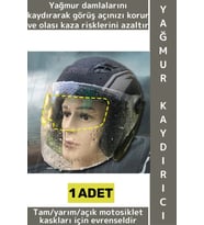 #MotorAksesuar Universal Açık Tam Yarım Motor Kaskı Uyumlu Görüş Açısı Koruyucu Yağmur Kaydırıcı
