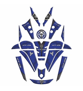 Yamaha Mt25 2020 - 2024 Uyumlu Full Tank Pad Set 005