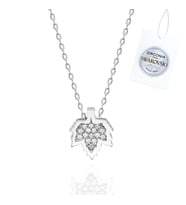 Swarovski Zirconia Taşlı Çınar Yaprağı Kolye
