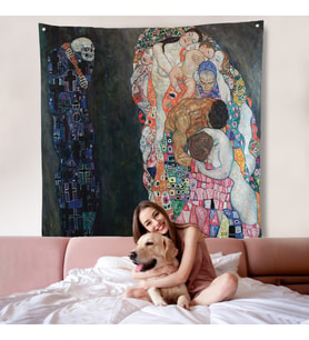Gustav Klimt – Ölüm ve Yaşam Duvar Örtüsü-8341