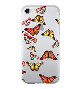 PrintiFy Apple  iPhone SE ile Uyumlu 1mm Slim Fit Water Color 2 Baskılı Şeffaf  Kılıf