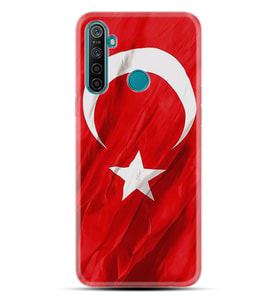 Realme 5i 5 Pro 6i 7 Pro 8 Kılıf Desemli Silikon Şanlı Türk Bayrağı 4 1401