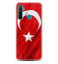 Realme 5i 5 Pro 6i 7 Pro 8 Kılıf Desemli Silikon Şanlı Türk Bayrağı 4 1401