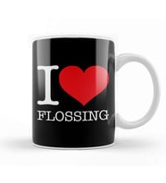 I Love Flossing Kupa Bardak Porselen