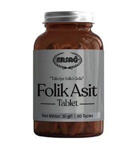 Ersağ Folik Asit 60 Kapsül