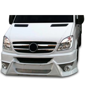 Mercedes Sprinter Uyumlu W906 Ncv3 Ön Tampon Giydirme Yuvarlak Sisli Fiber 2006 Ve Sonrası