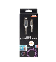 İTHİNK KABLO IŞIKLI TYPE-C K80C BEYAZ