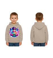 Unisex roblox Baskılı Çocuk Swaetshirt  Baskılı Kapüşonlu 3 İplik Şardonlu (Taş)