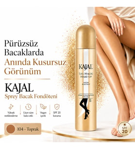 Sprey Bacak Fondöteni No:104 75 ml - Suya Dayanıklı Cilt Tonu Eşitleyici Spray On Leg Foundation