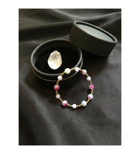 Kadın - Jade Doğal Taşlı > Gold Kaplama Destekli > Şık Tasarım Elegant Padore Doğal Taş Bileklik
