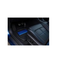 Toyota Avensis Sedan 2016 Uyumlu 3 Cm Havuzlu 5 Parça Set 3D Paspas Takımı Siyah - Mavi