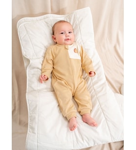 Nakışlı Erkek Patiksiz Organik Sertifikalı Bebe Tulumu 1-3/3-6/6-9/9-12AY
