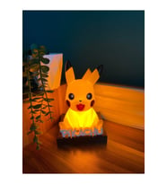 Sevimli Pikachu Tasarımlı Çocuk Odası Gece Lambası (Krem)
